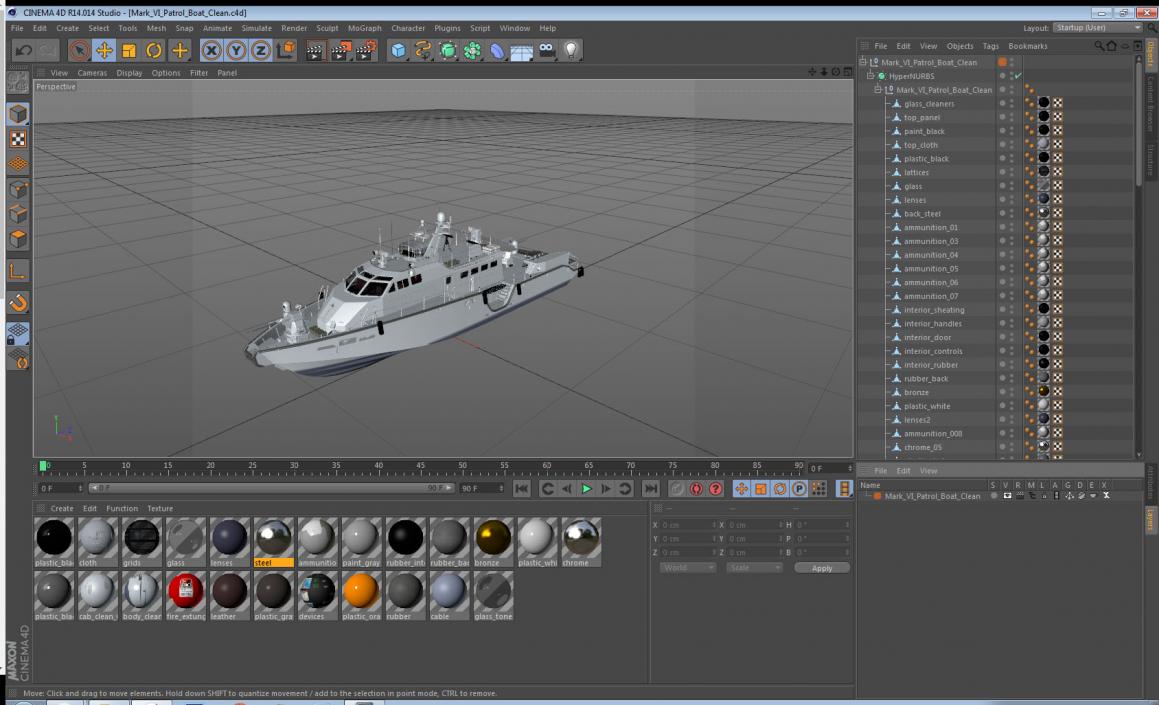 3D model Mark VI Patrol Boat Clean