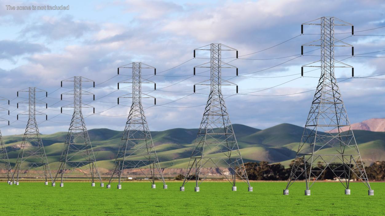 3D model Transmission Towers Collection