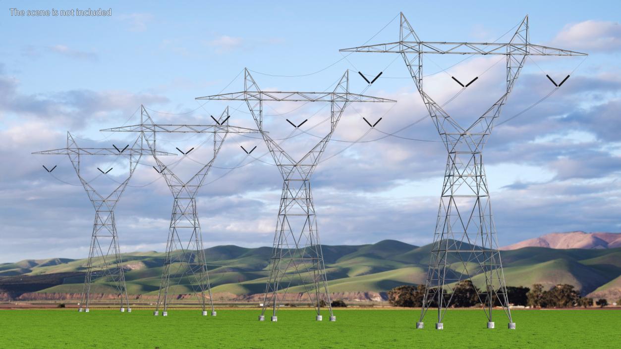 3D model Transmission Towers Collection