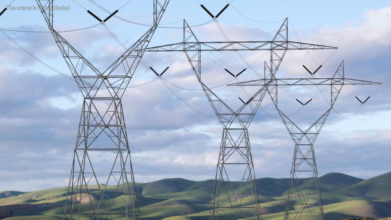 3D model Transmission Towers Collection