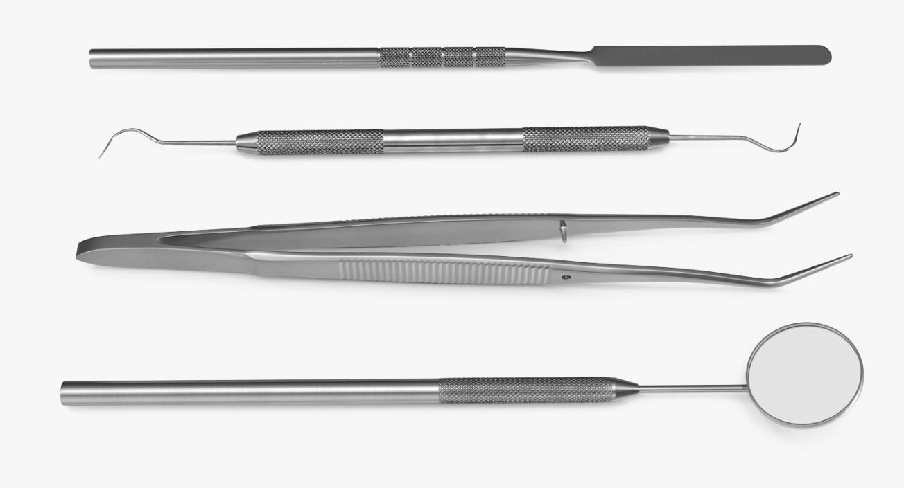 Basic Dental Instruments Collection 2 3D