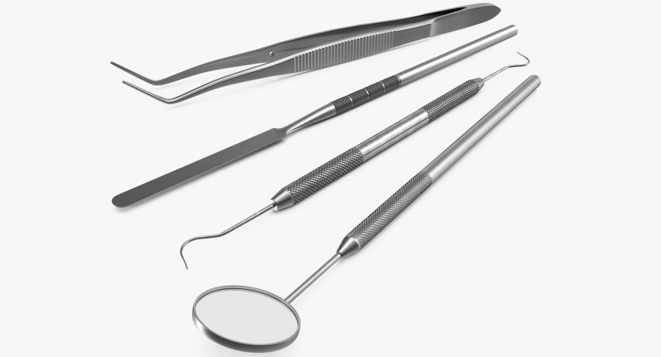 Basic Dental Instruments Collection 2 3D