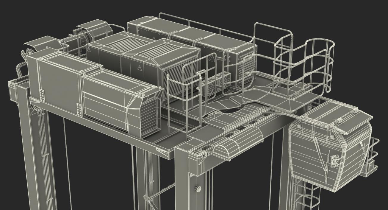 3D Hybrid Straddle Carrier model