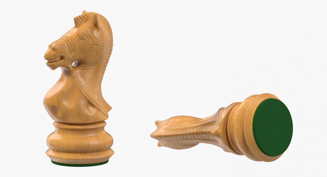 3D model Wooden Chess Figures