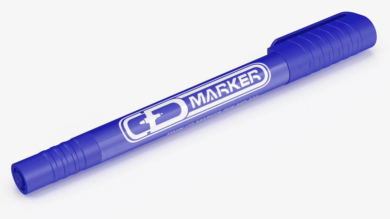 3D Permanent Marker Ultra Fine Tip Blue