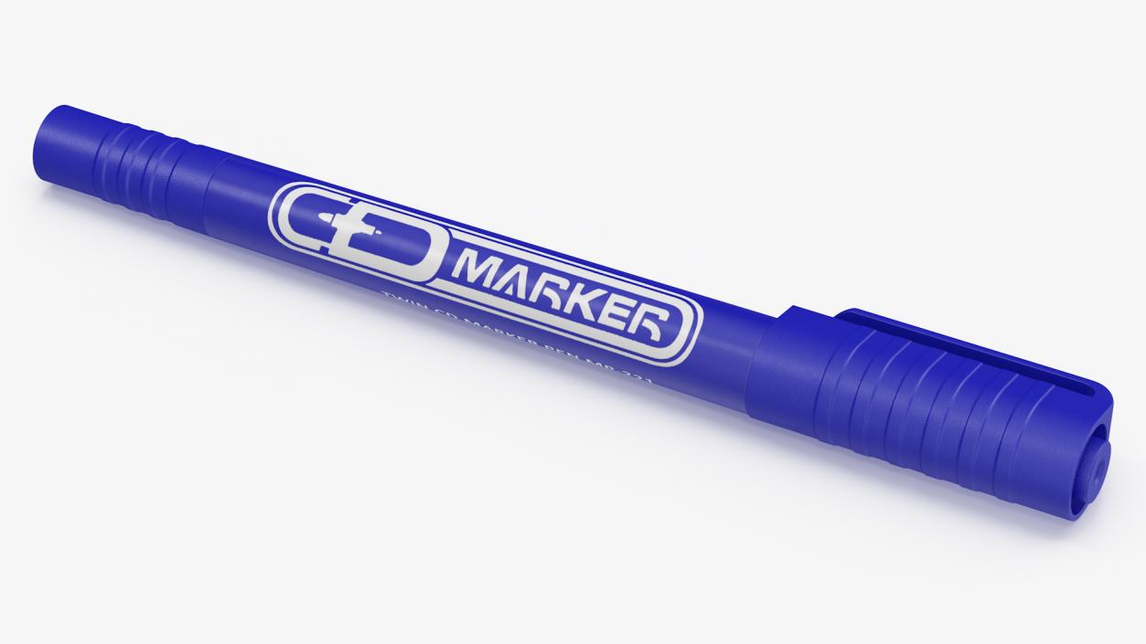 3D Permanent Marker Ultra Fine Tip Blue