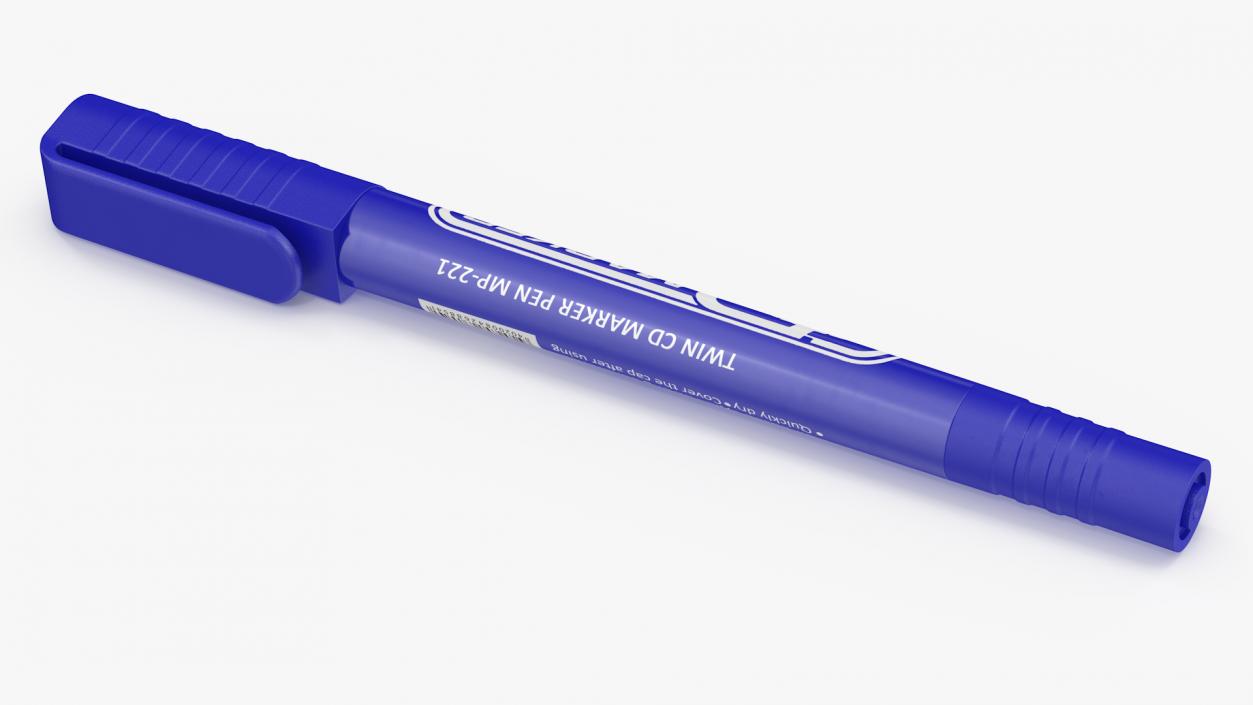 3D Permanent Marker Ultra Fine Tip Blue