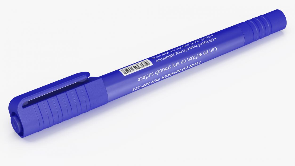 3D Permanent Marker Ultra Fine Tip Blue