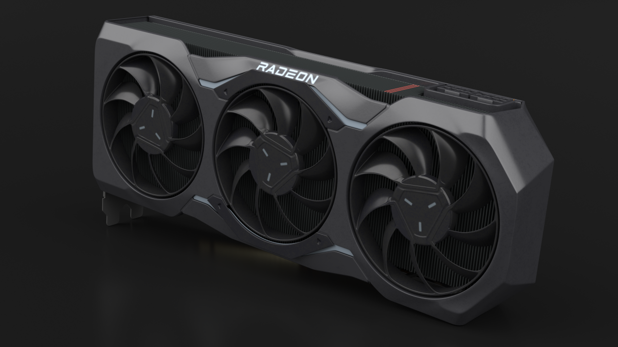 AMD 7900 Series Graphics Card 3D model