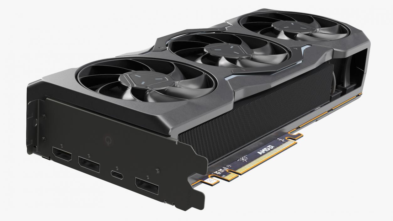 AMD 7900 Series Graphics Card 3D model