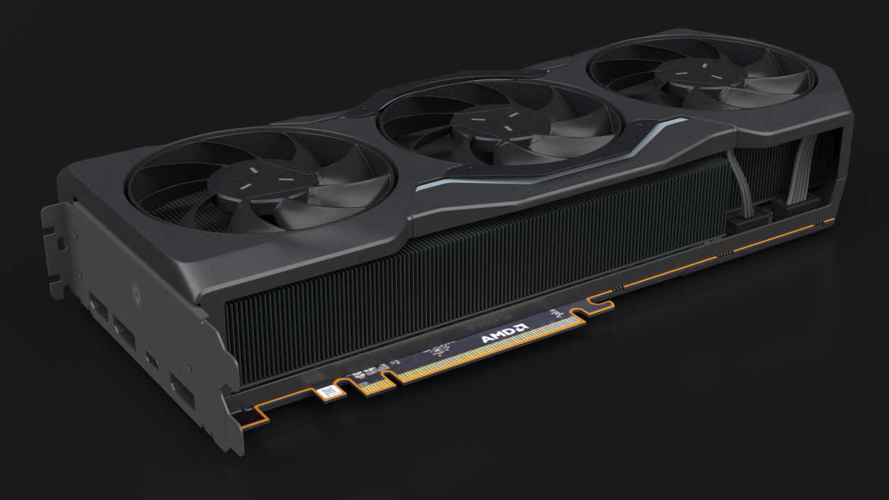 AMD 7900 Series Graphics Card 3D model