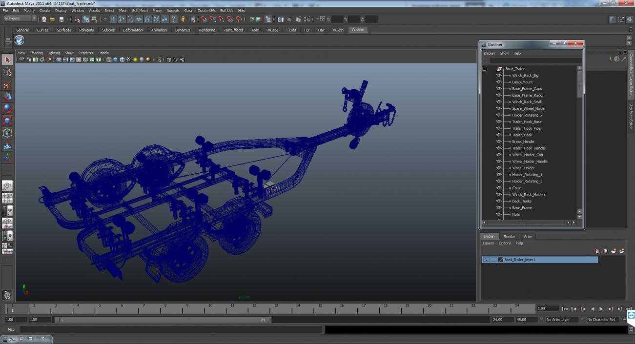 Boat Trailer 3D