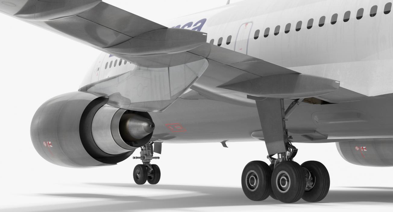 Airbus A310-300 Lufthansa Rigged 3D