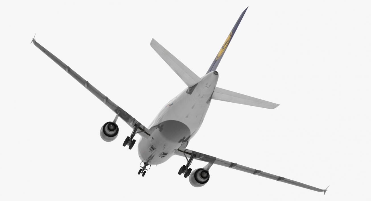 Airbus A310-300 Lufthansa Rigged 3D