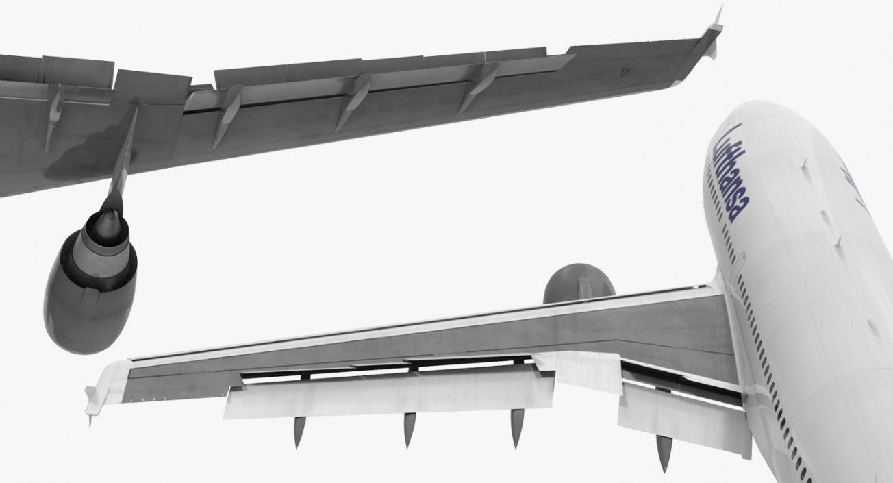 Airbus A310-300 Lufthansa Rigged 3D