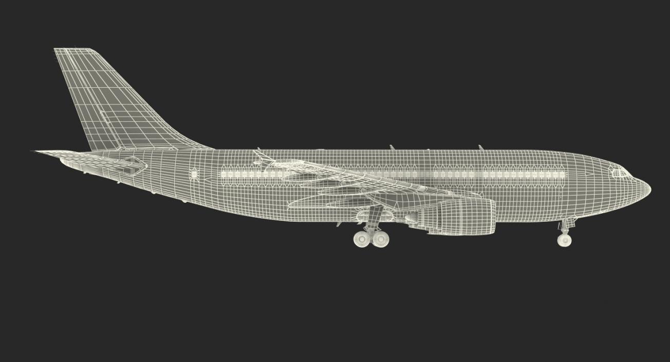 Airbus A310-300 Lufthansa Rigged 3D