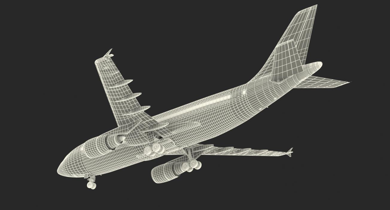 Airbus A310-300 Lufthansa Rigged 3D