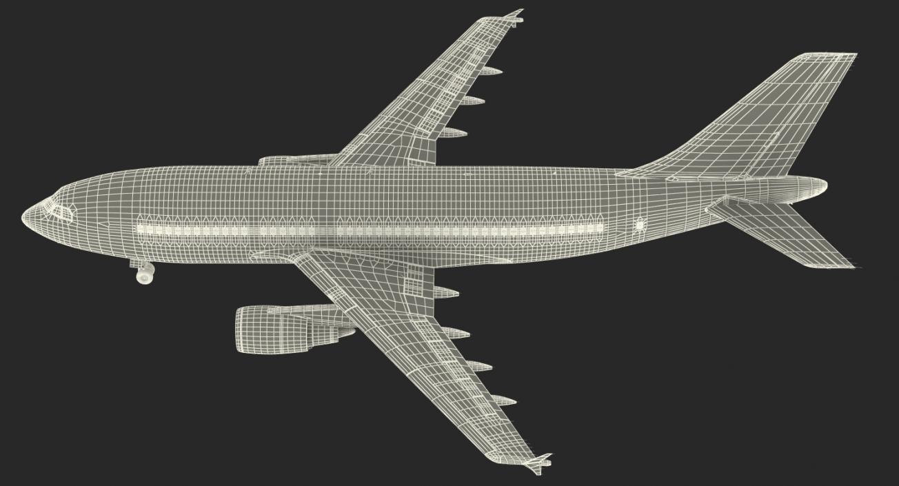 Airbus A310-300 Lufthansa Rigged 3D