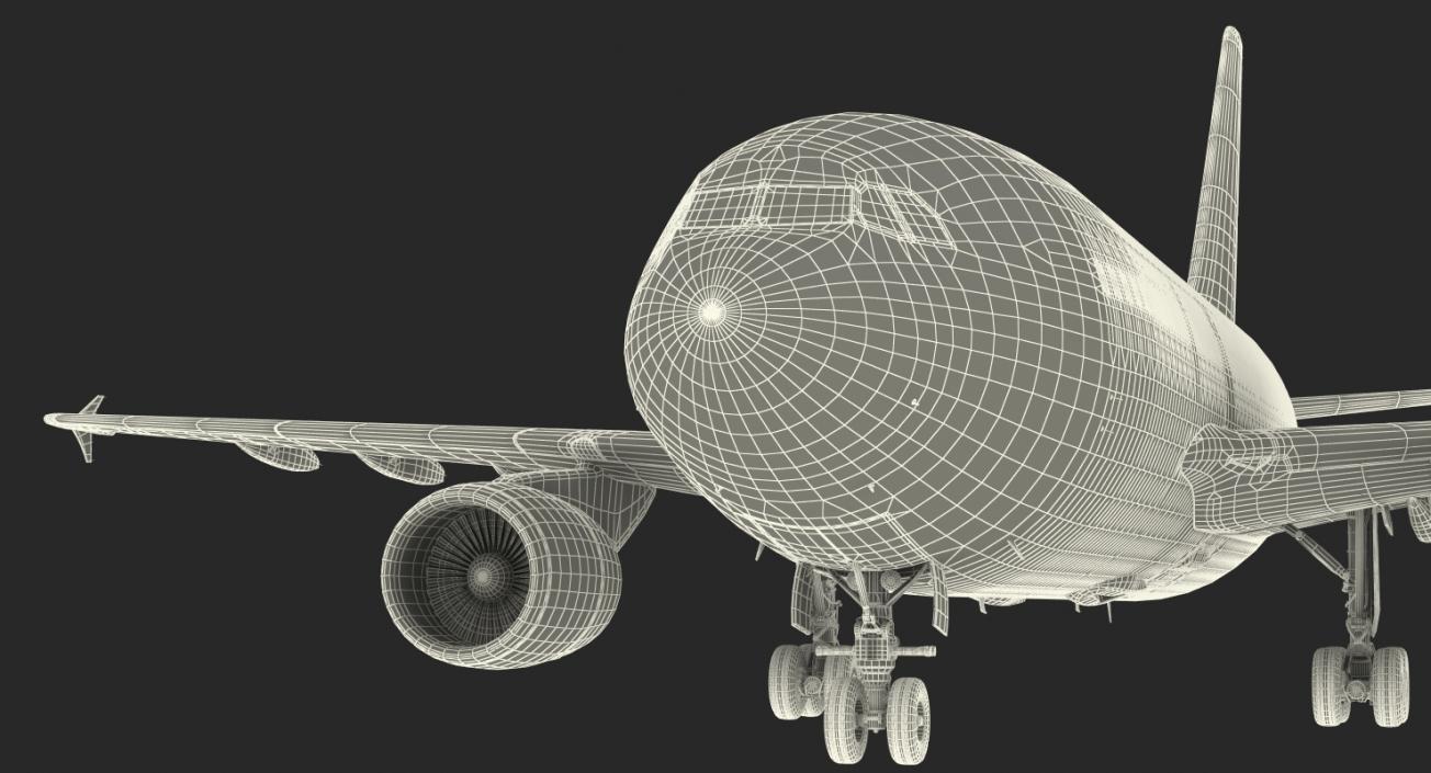 Airbus A310-300 Lufthansa Rigged 3D