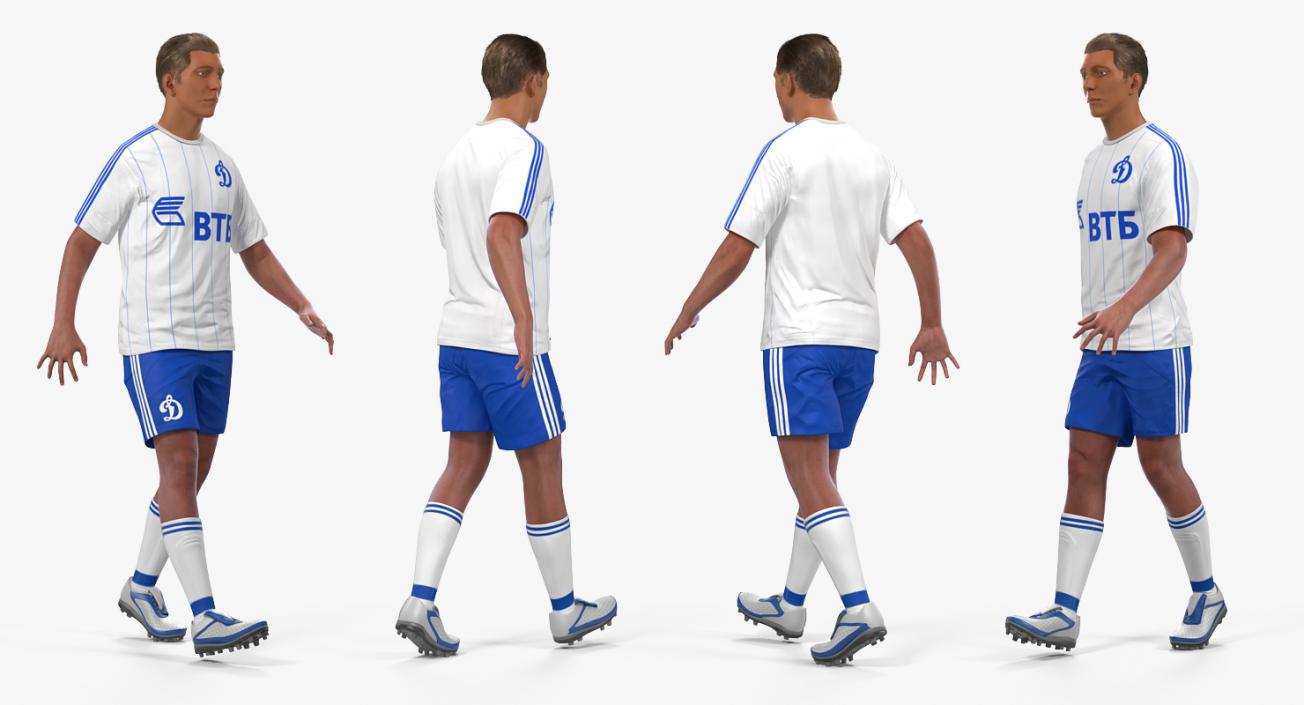 Soccer Players Rigged 3D Models Collection 3D