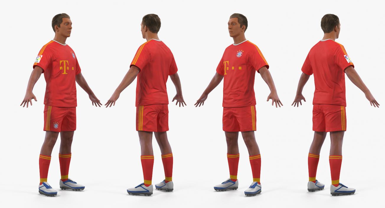 Soccer Players Rigged 3D Models Collection 3D