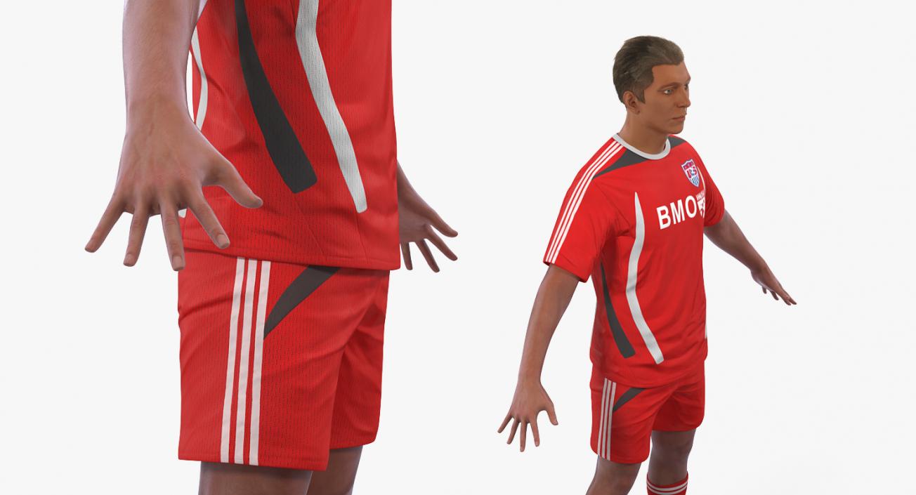 Soccer Players Rigged 3D Models Collection 3D