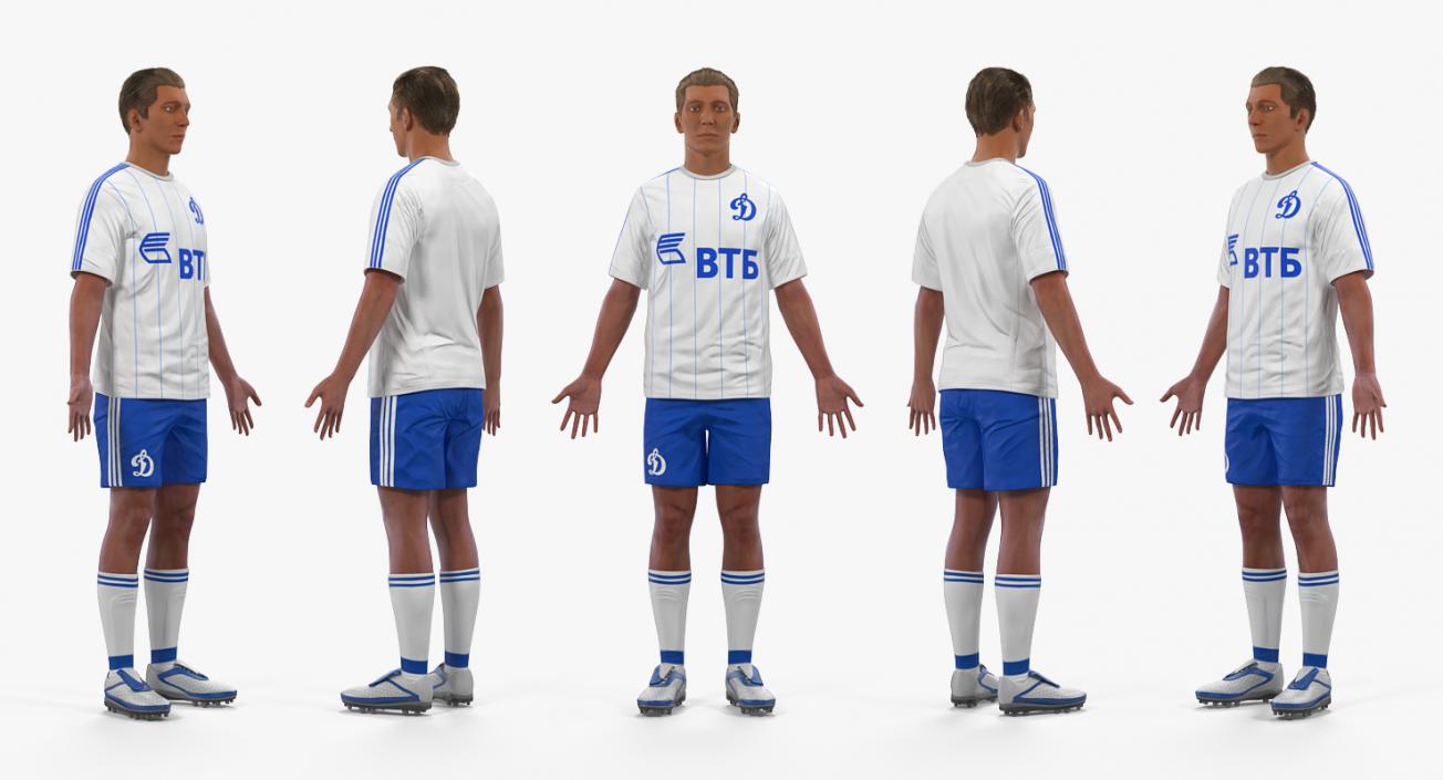 Soccer Players Rigged 3D Models Collection 3D