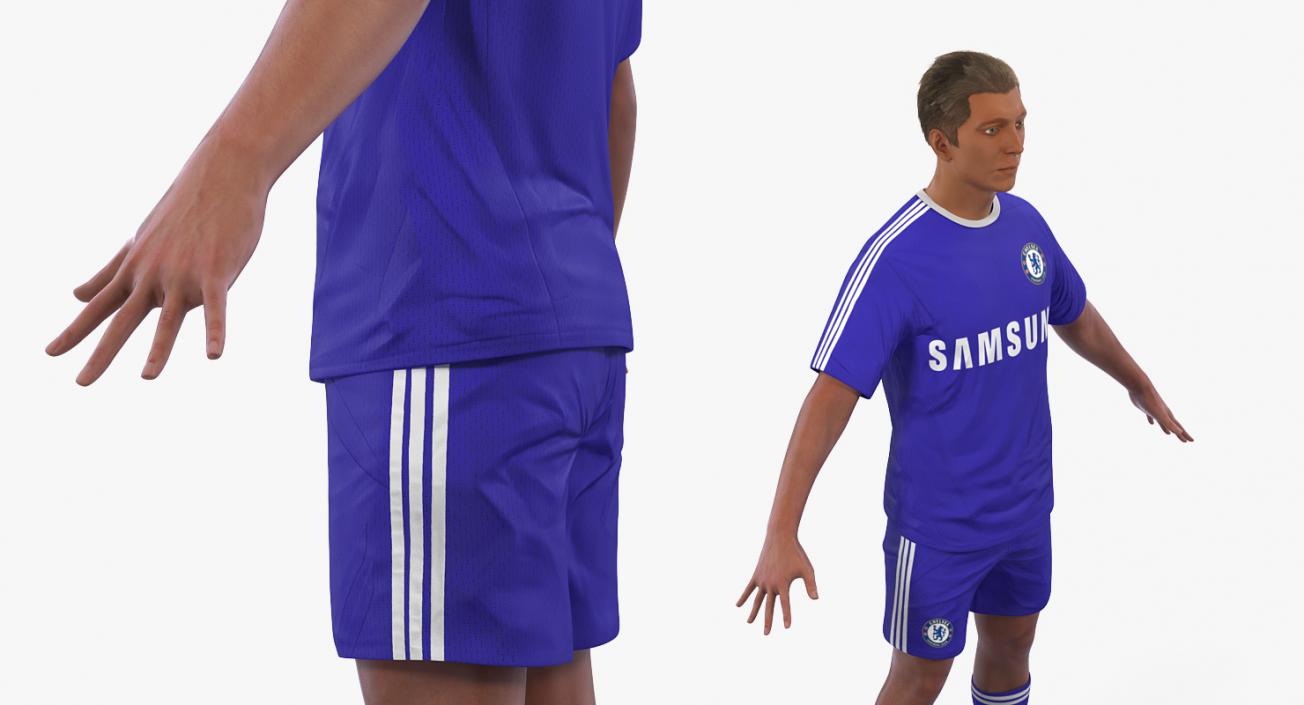 Soccer Players Rigged 3D Models Collection 3D