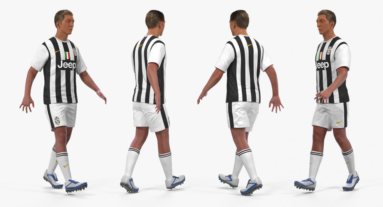 Soccer Players Rigged 3D Models Collection 3D