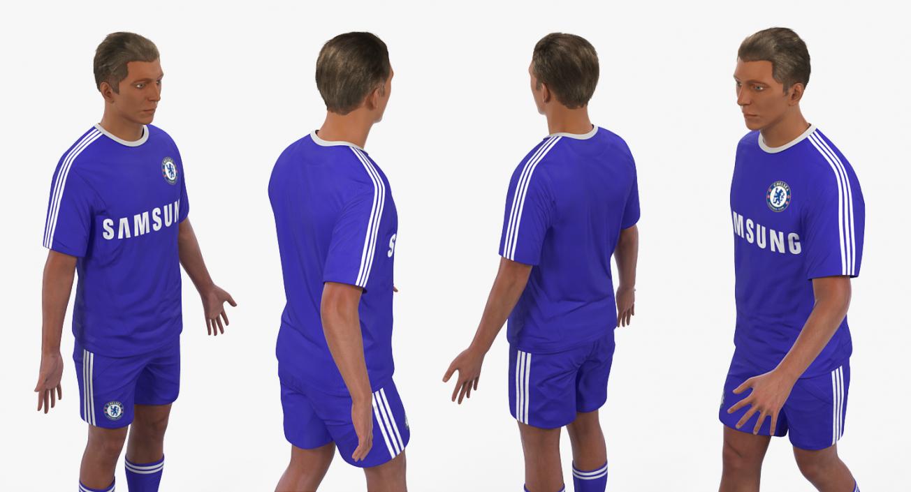 Soccer Players Rigged 3D Models Collection 3D