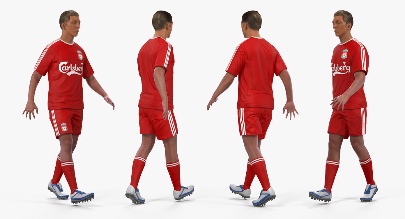 Soccer Players Rigged 3D Models Collection 3D