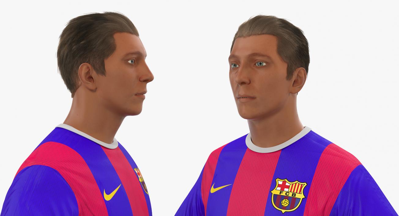 Soccer Players Rigged 3D Models Collection 3D