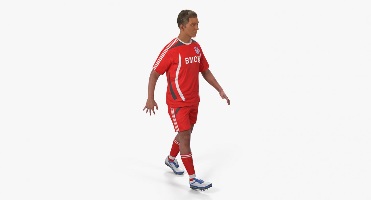 Soccer Players Rigged 3D Models Collection 3D