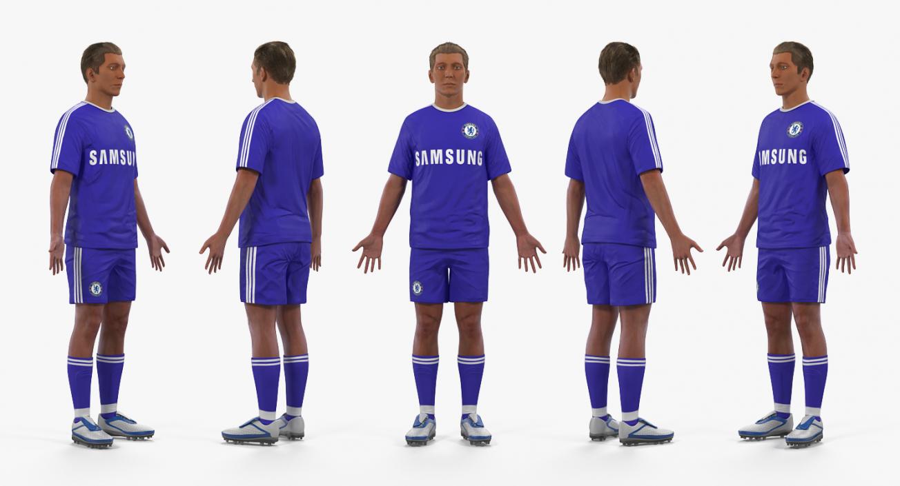 Soccer Players Rigged 3D Models Collection 3D