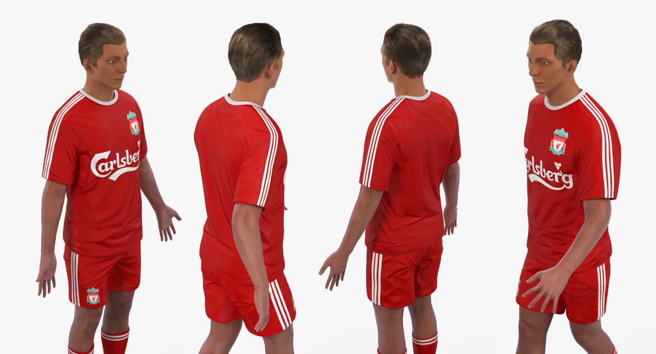 Soccer Players Rigged 3D Models Collection 3D