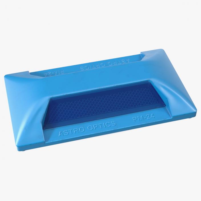 Removable Plastic Road Reflector Blue 3D