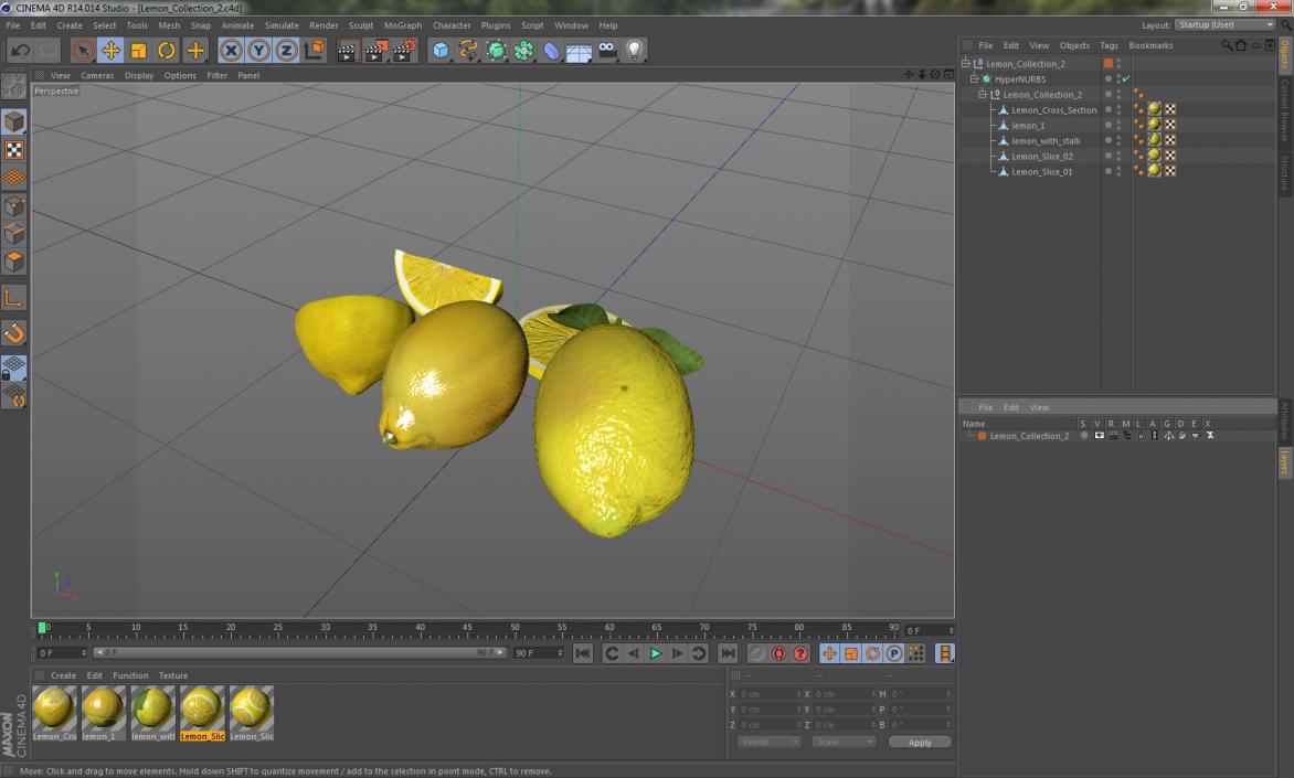 3D Lemon Collection 2 model