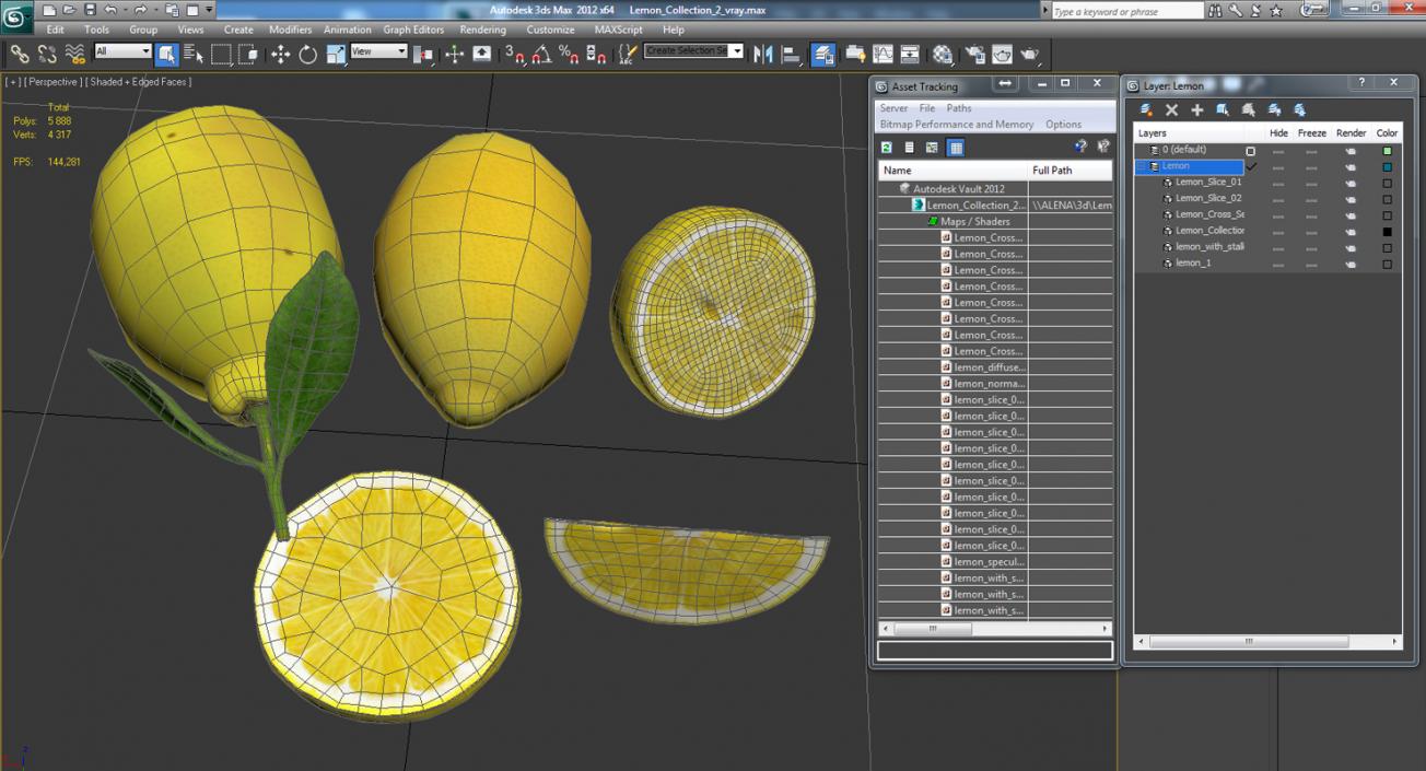 3D Lemon Collection 2 model