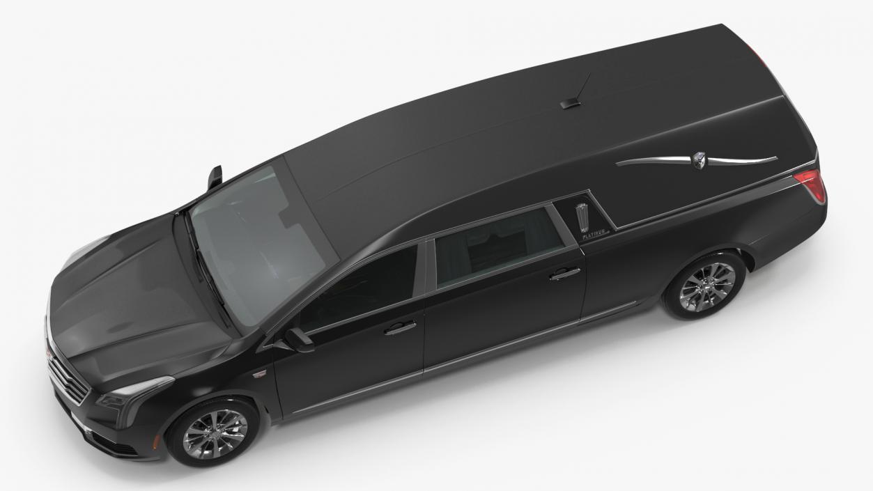 3D Cadillac Platinum Phoenix Hearse 2019 Simple Interior model