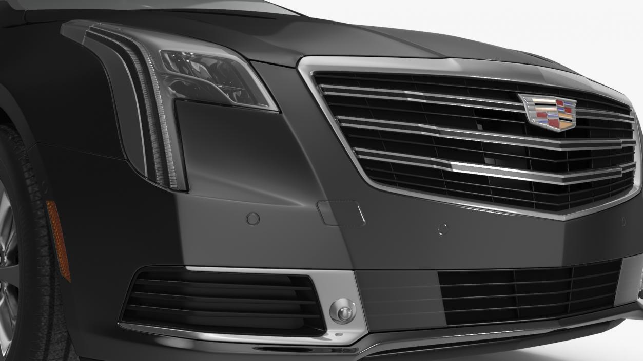 3D Cadillac Platinum Phoenix Hearse 2019 Simple Interior model