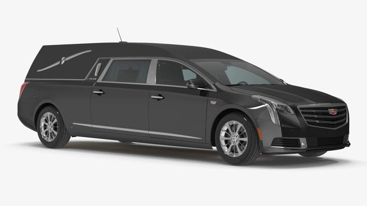 3D Cadillac Platinum Phoenix Hearse 2019 Simple Interior model