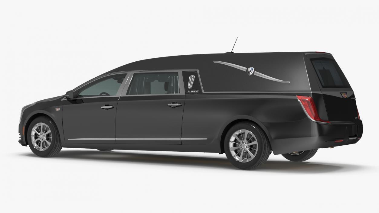 3D Cadillac Platinum Phoenix Hearse 2019 Simple Interior model