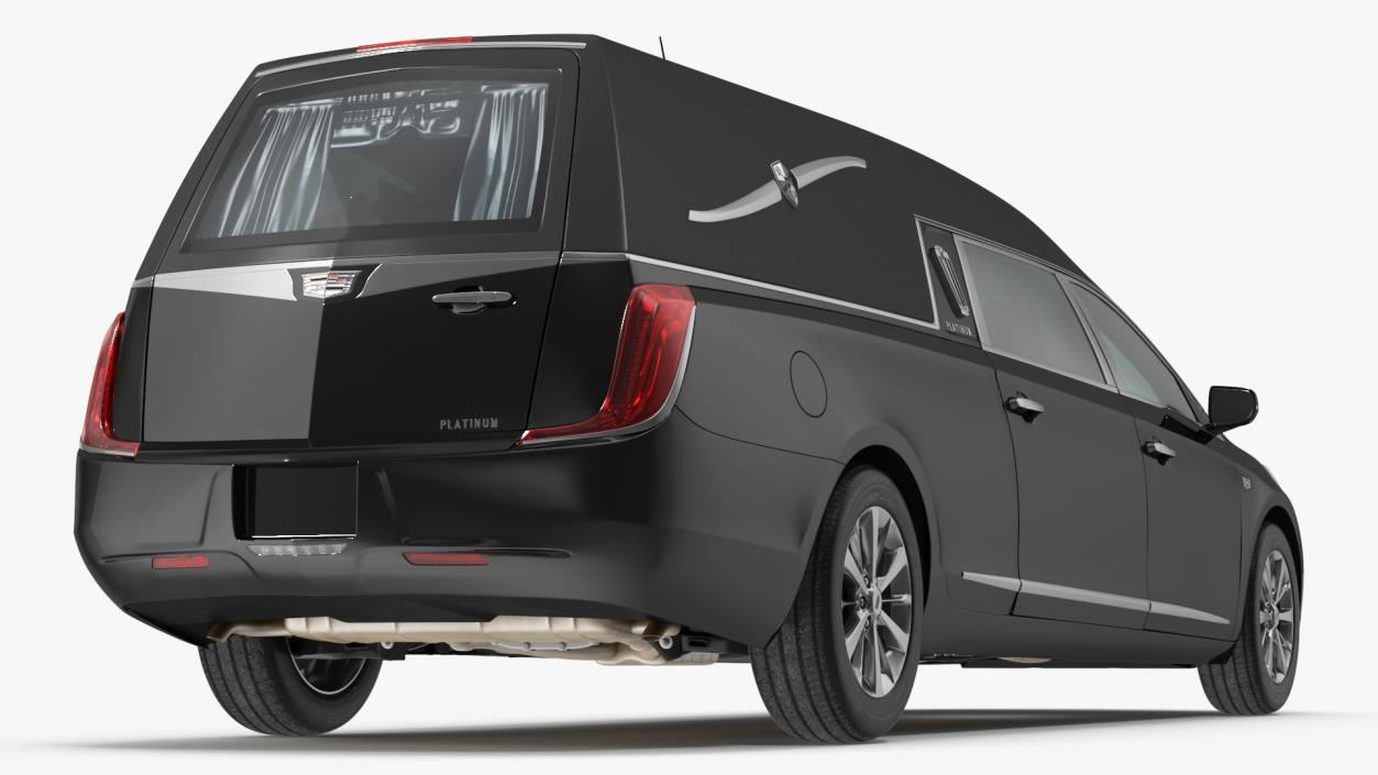 3D Cadillac Platinum Phoenix Hearse 2019 Simple Interior model