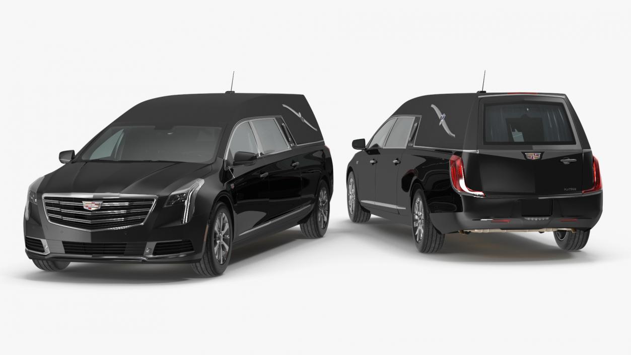 3D Cadillac Platinum Phoenix Hearse 2019 Simple Interior model