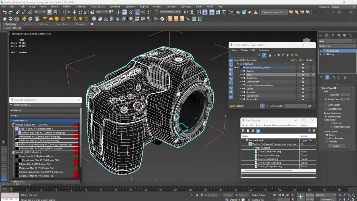 3D Modern Professional Camera