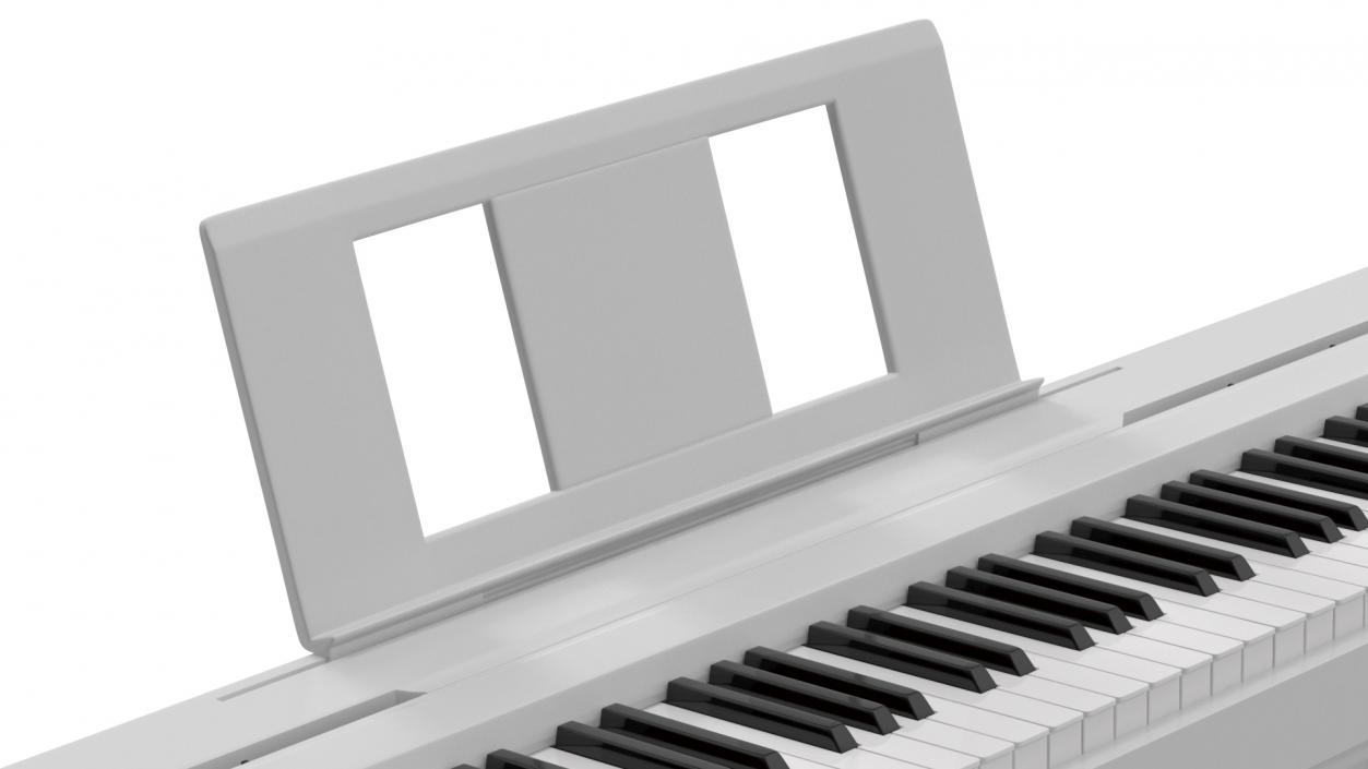 3D Stand Mounted Digital Piano White model