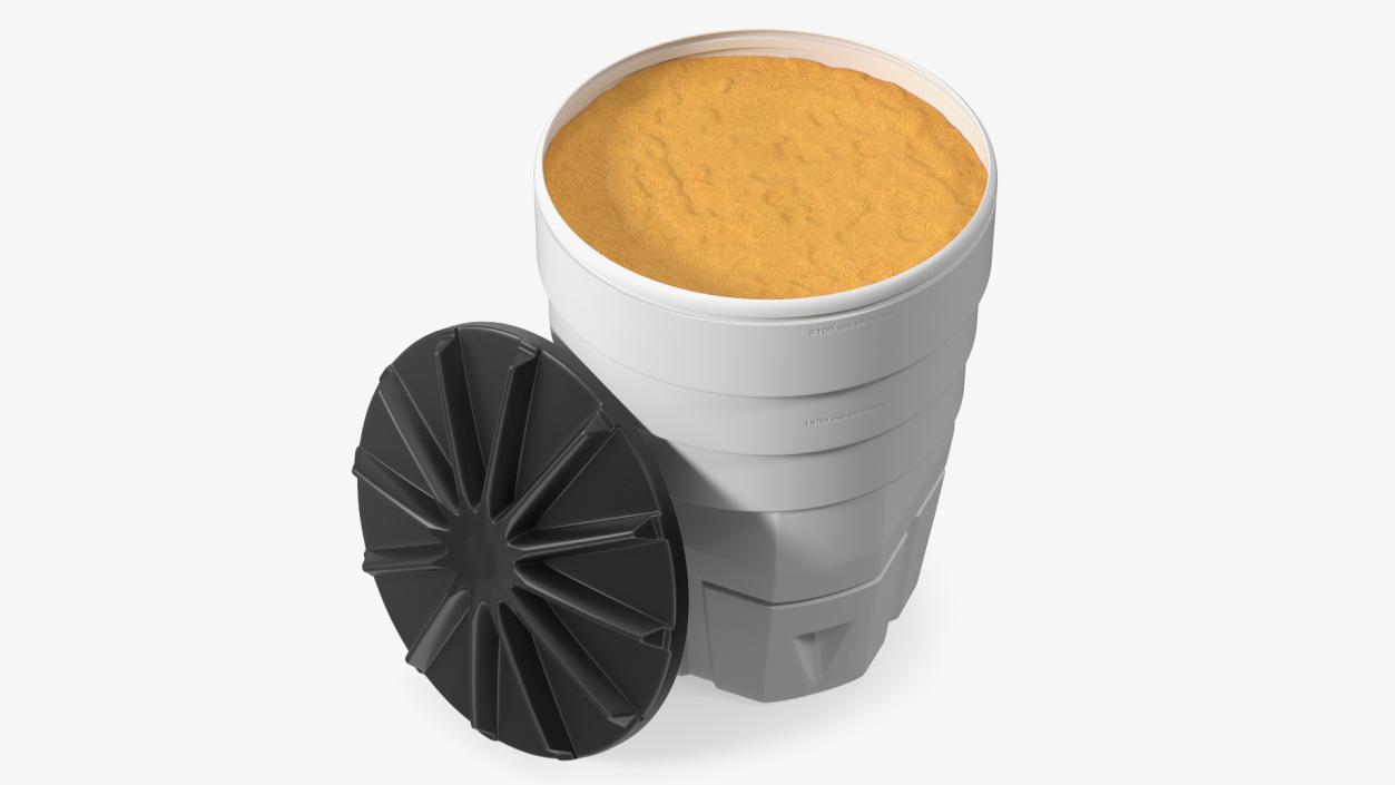 Opened White Sand Barrel 3D model