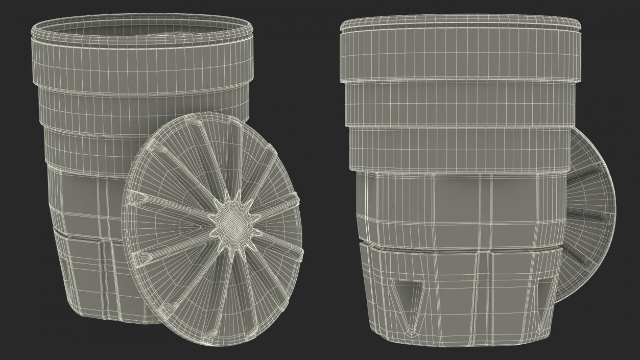 Opened White Sand Barrel 3D model