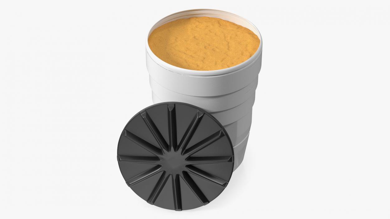 Opened White Sand Barrel 3D model