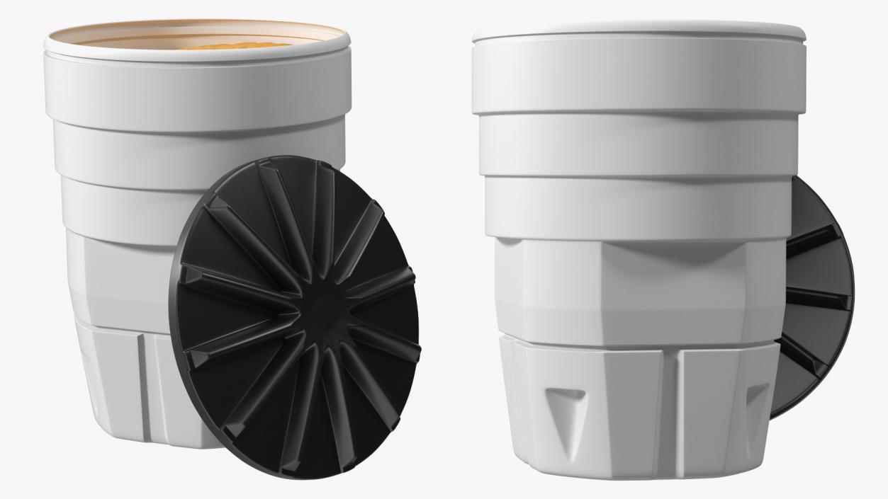 Opened White Sand Barrel 3D model